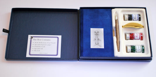 blue delux giftbox set with blue book and celebrated general picture